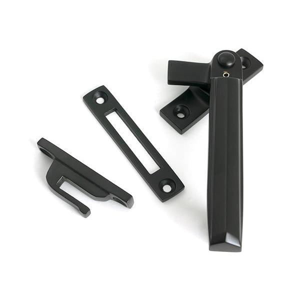 Aged Bronze Locking Art Deco Fastener - RH - Locking Fasteners - From The Anvil - Yester Home