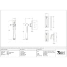 Aged Bronze Locking Avon Fastener | From The Anvil - Locking Fasteners - From The Anvil - Yester Home