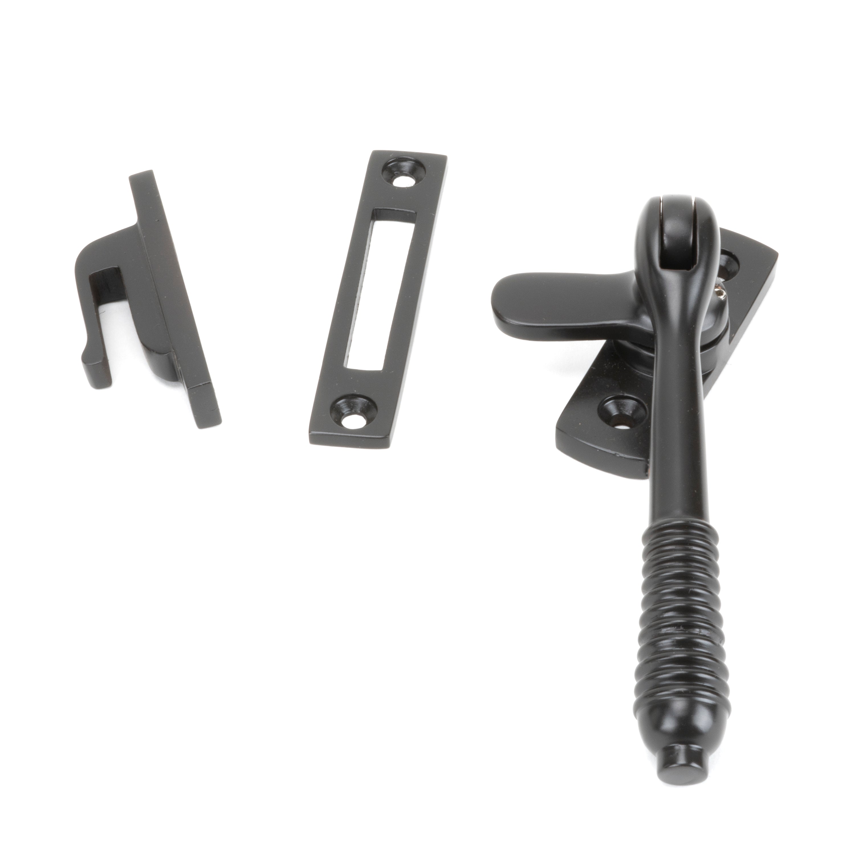 Aged Bronze Locking Reeded Fastener | From The Anvil-Locking Fasteners-Yester Home