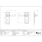 Aged Bronze Newbury Lever Lock Set | From The Anvil-Lever Lock-Yester Home