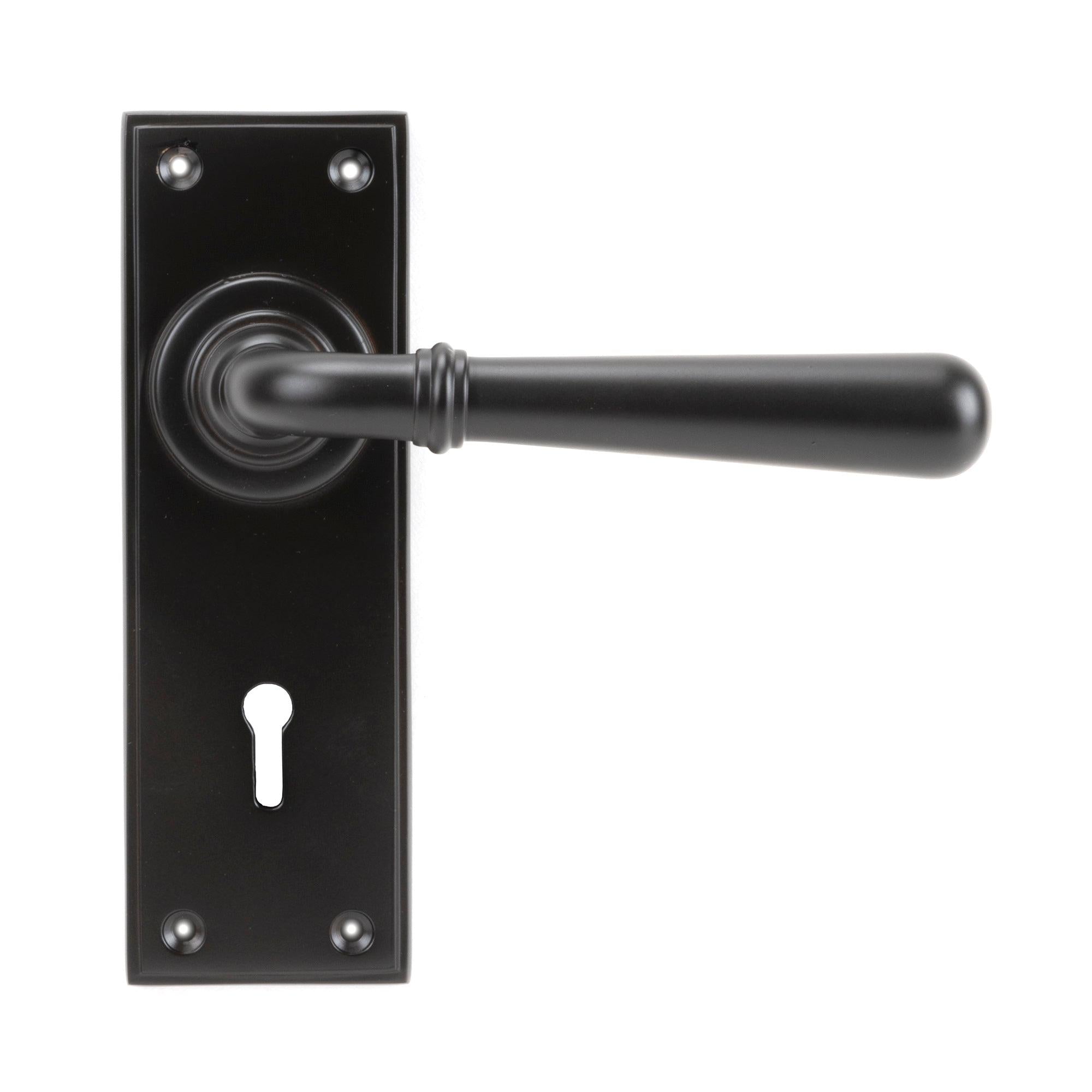 Aged Bronze Newbury Lever Lock Set | From The Anvil - Lever Lock - From The Anvil - Yester Home