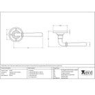 Aged Bronze Newbury Lever on Rose Set | From The Anvil - Lever on Rose - From The Anvil - Yester Home