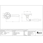 Aged Bronze Newbury Lever on Rose Set | From The Anvil-Lever on Rose-Yester Home