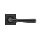 Aged Bronze Newbury Lever on Rose Set (Square) | From The Anvil - Concealed - From The Anvil - Yester Home