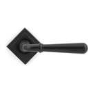 Aged Bronze Newbury Lever on Rose Set (Square) | From The Anvil - Concealed - From The Anvil - Yester Home