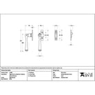 Aged Bronze Night-Vent Locking Avon Fastener (Steel Window) - Night-Vent Fasteners - From The Anvil - Yester Home