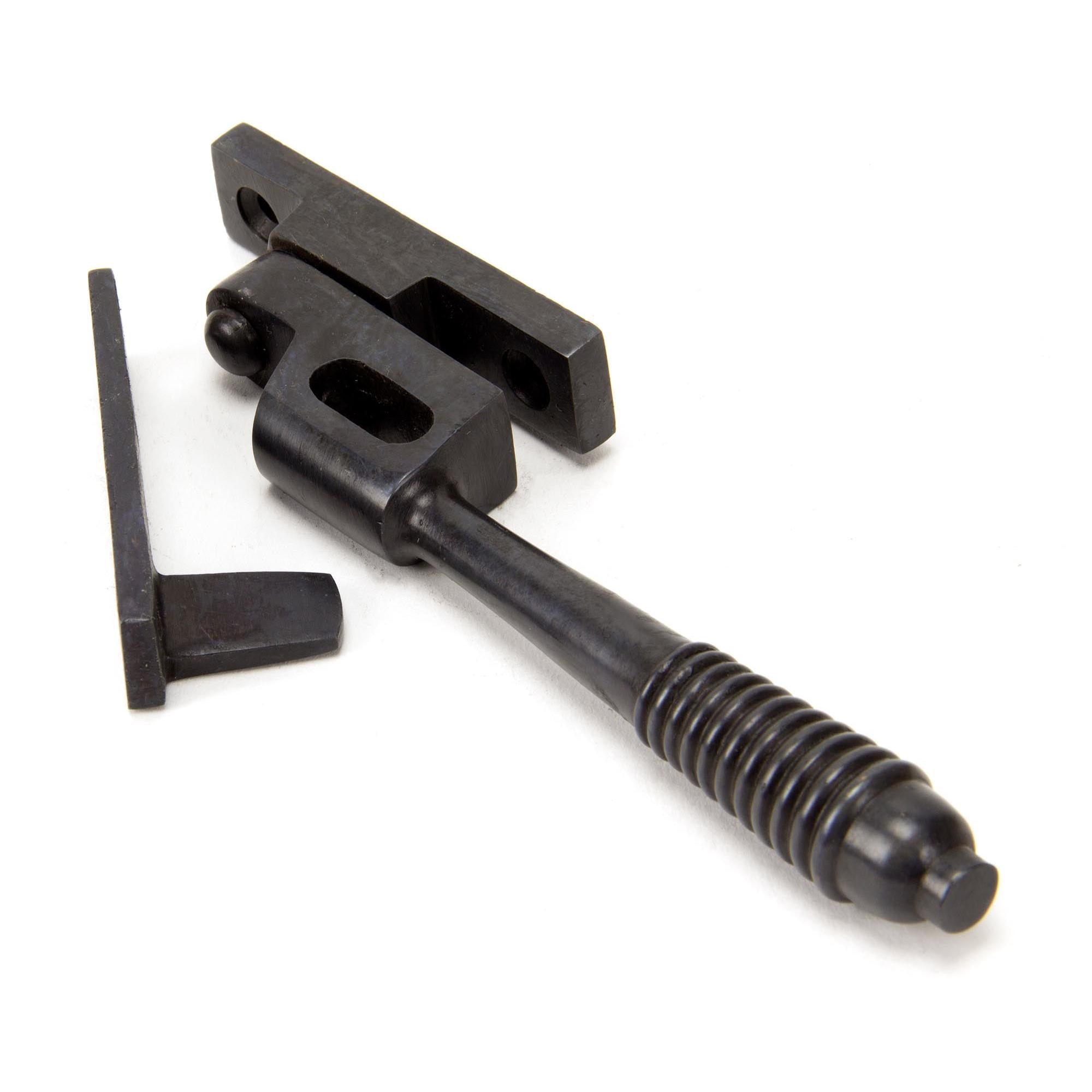 Aged Bronze Night-Vent Locking Reeded Fastener | From The Anvil - Night-Vent Fasteners - From The Anvil - Yester Home