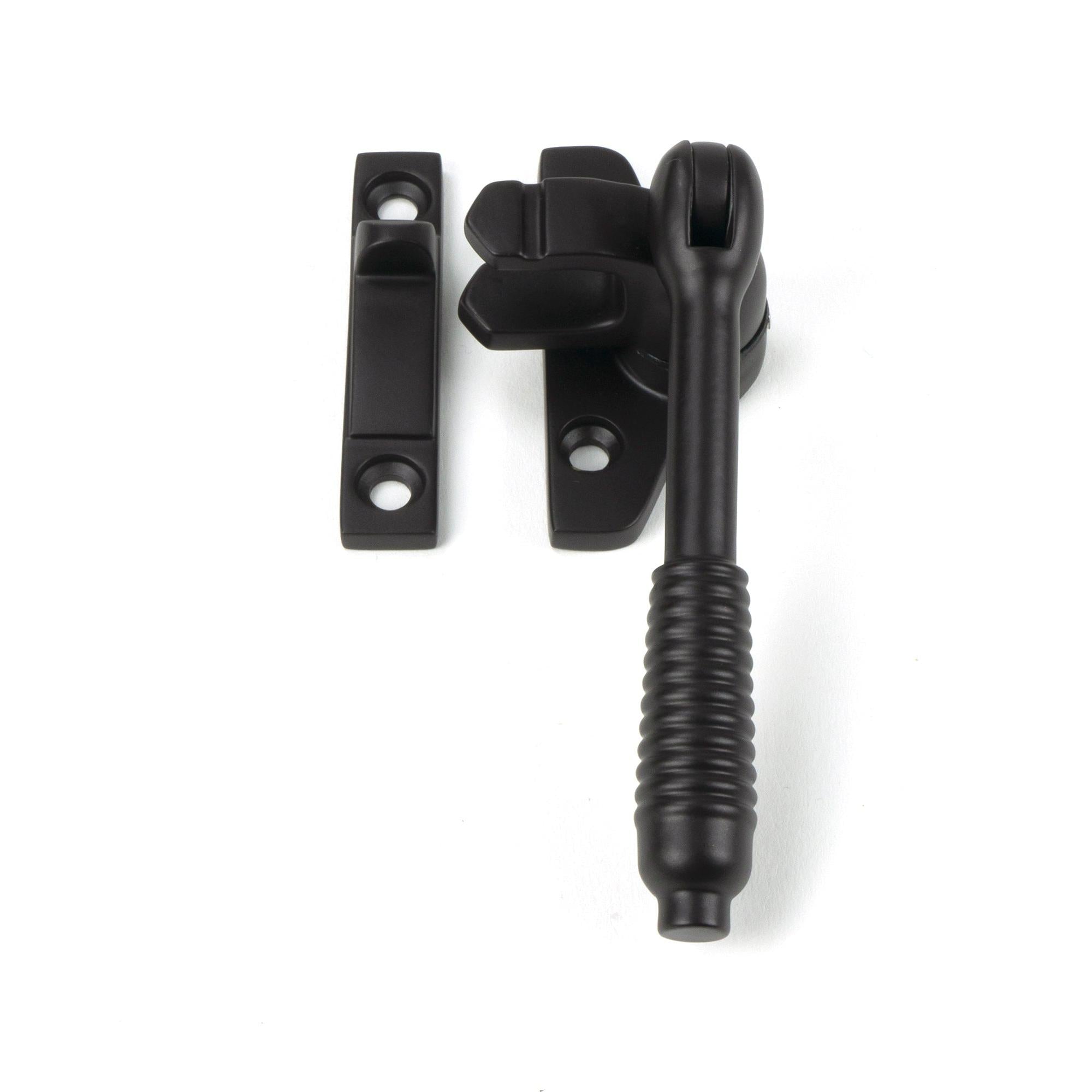 Aged Bronze Night-Vent Locking Reeded Fastener (Steel Window) - Night-Vent Fasteners - From The Anvil - Yester Home