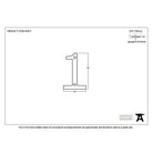 Aged Bronze Numeral 1 | From The Anvil-Numerals-Yester Home