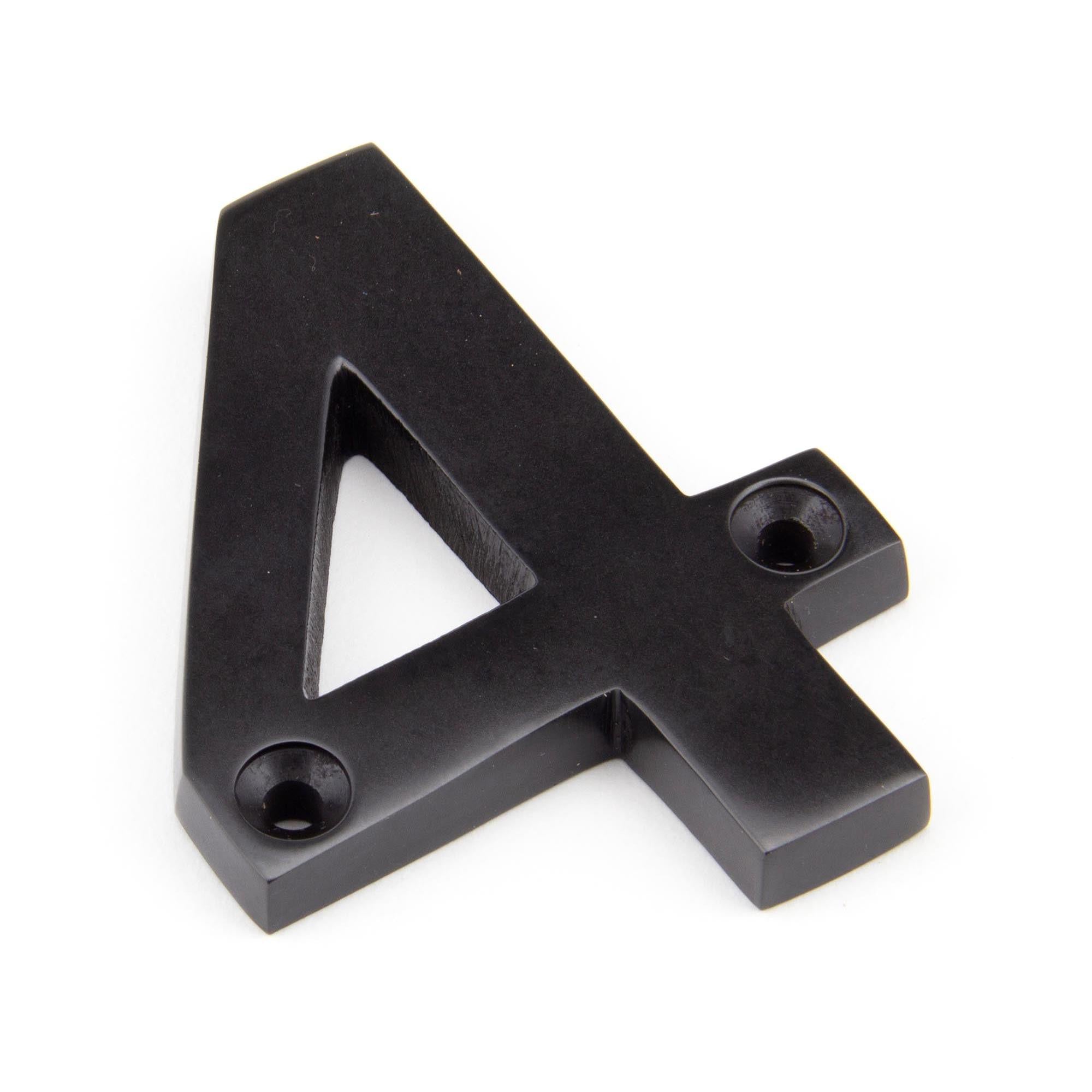 Aged Bronze Numeral 4 | From The Anvil - Numerals - From The Anvil - Yester Home