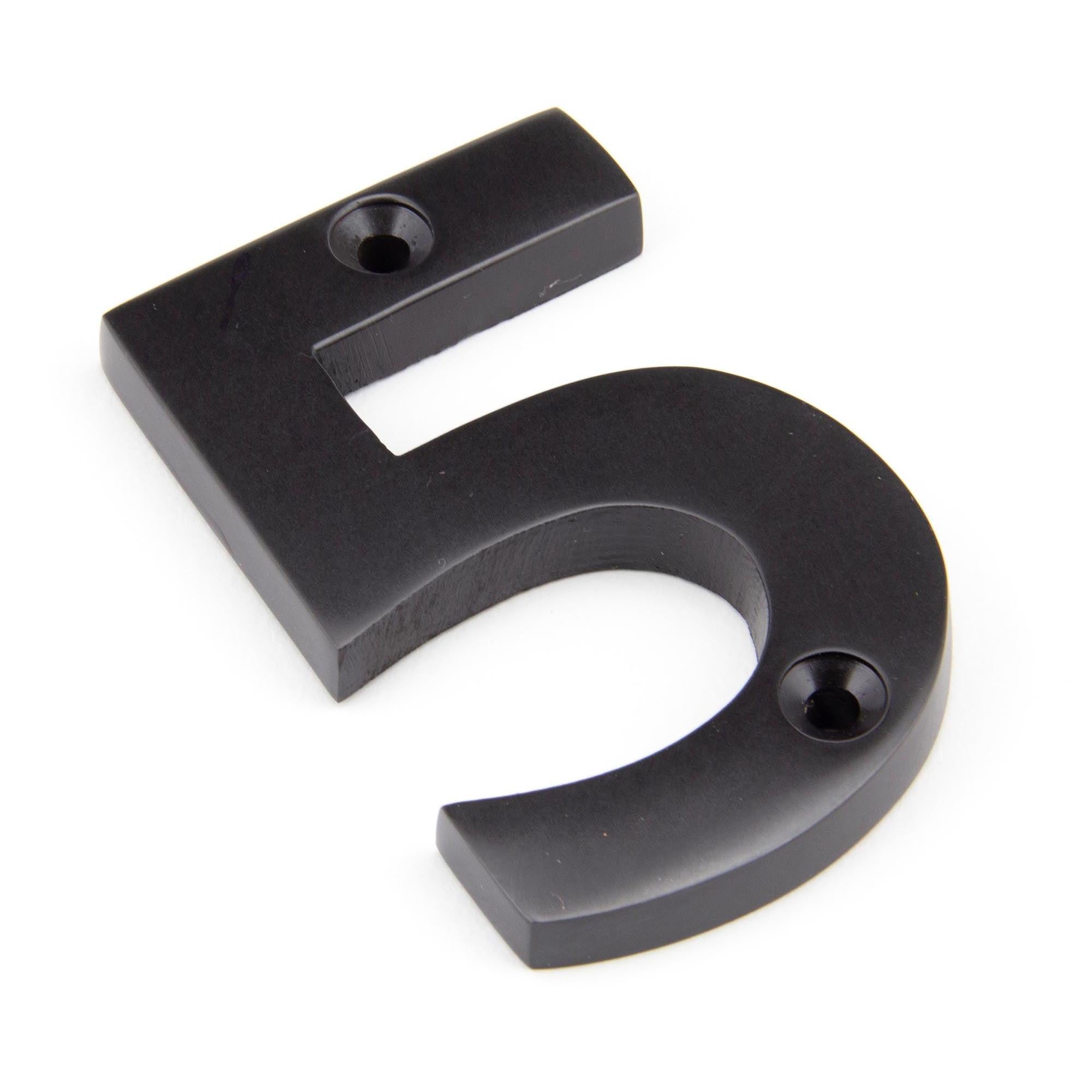 Aged Bronze Numeral 5 | From The Anvil - Numerals - From The Anvil - Yester Home