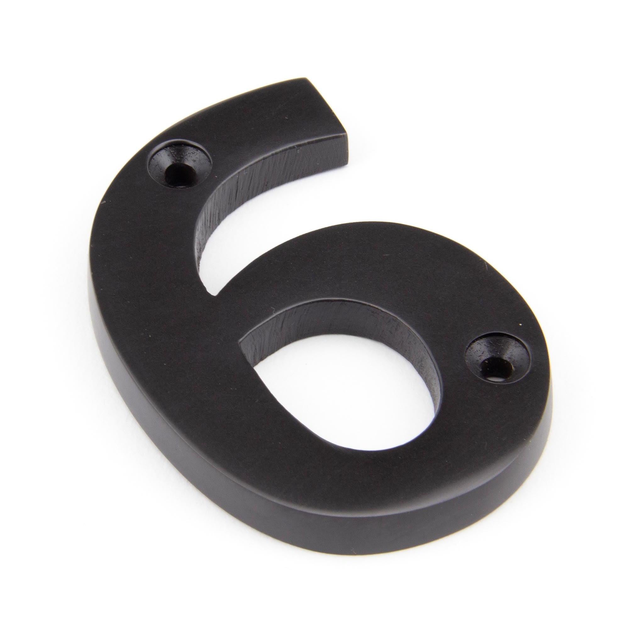 Aged Bronze Numeral 6 | From The Anvil - Numerals - From The Anvil - Yester Home