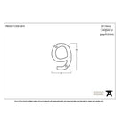 Aged Bronze Numeral 9 | From The Anvil-Numerals-Yester Home