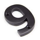 Aged Bronze Numeral 9 | From The Anvil-Numerals-Yester Home