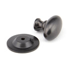Aged Bronze Oval Cabinet Knob 33mm | From The Anvil-Cabinet Knobs-Yester Home