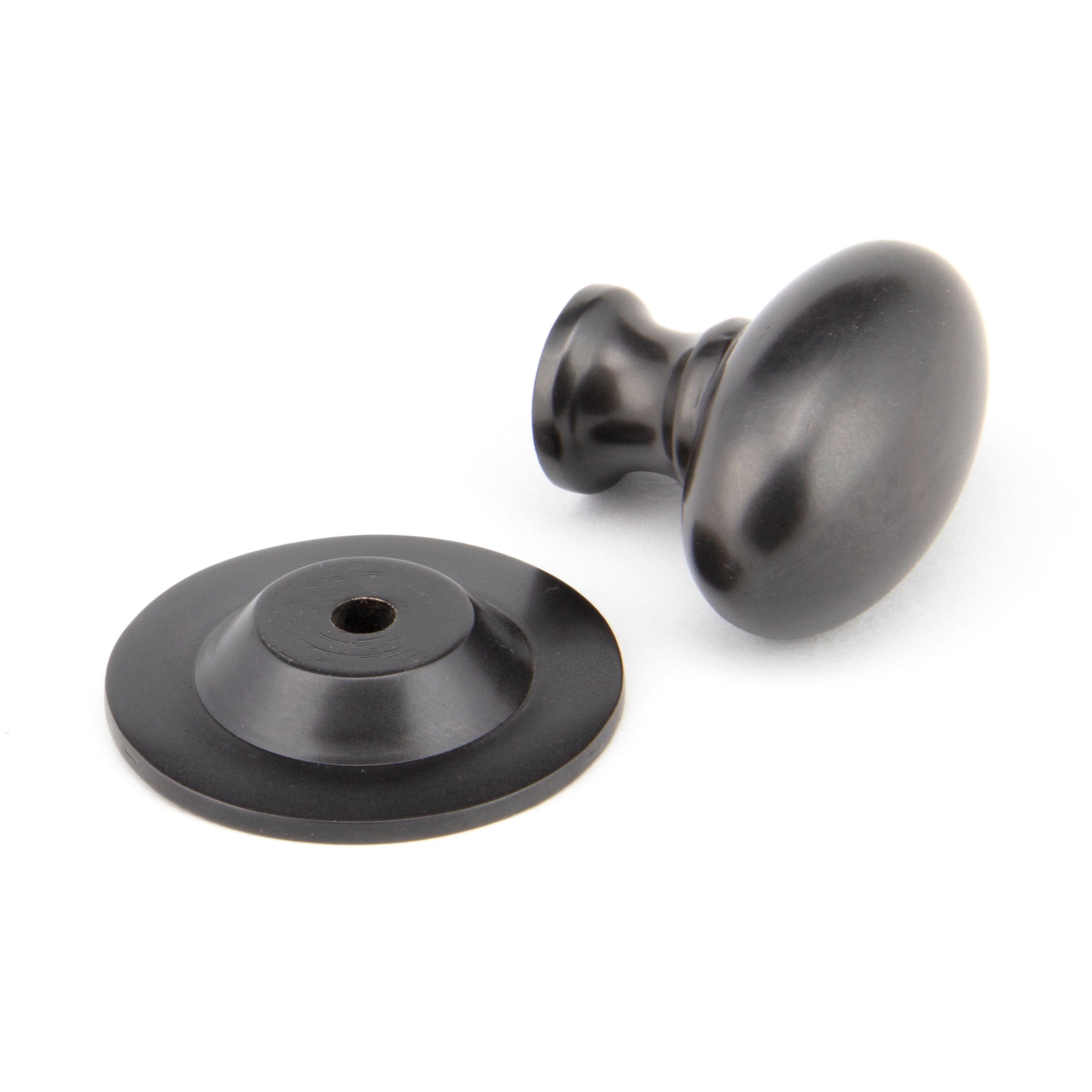 Aged Bronze Oval Cabinet Knob 33mm | From The Anvil-Cabinet Knobs-Yester Home