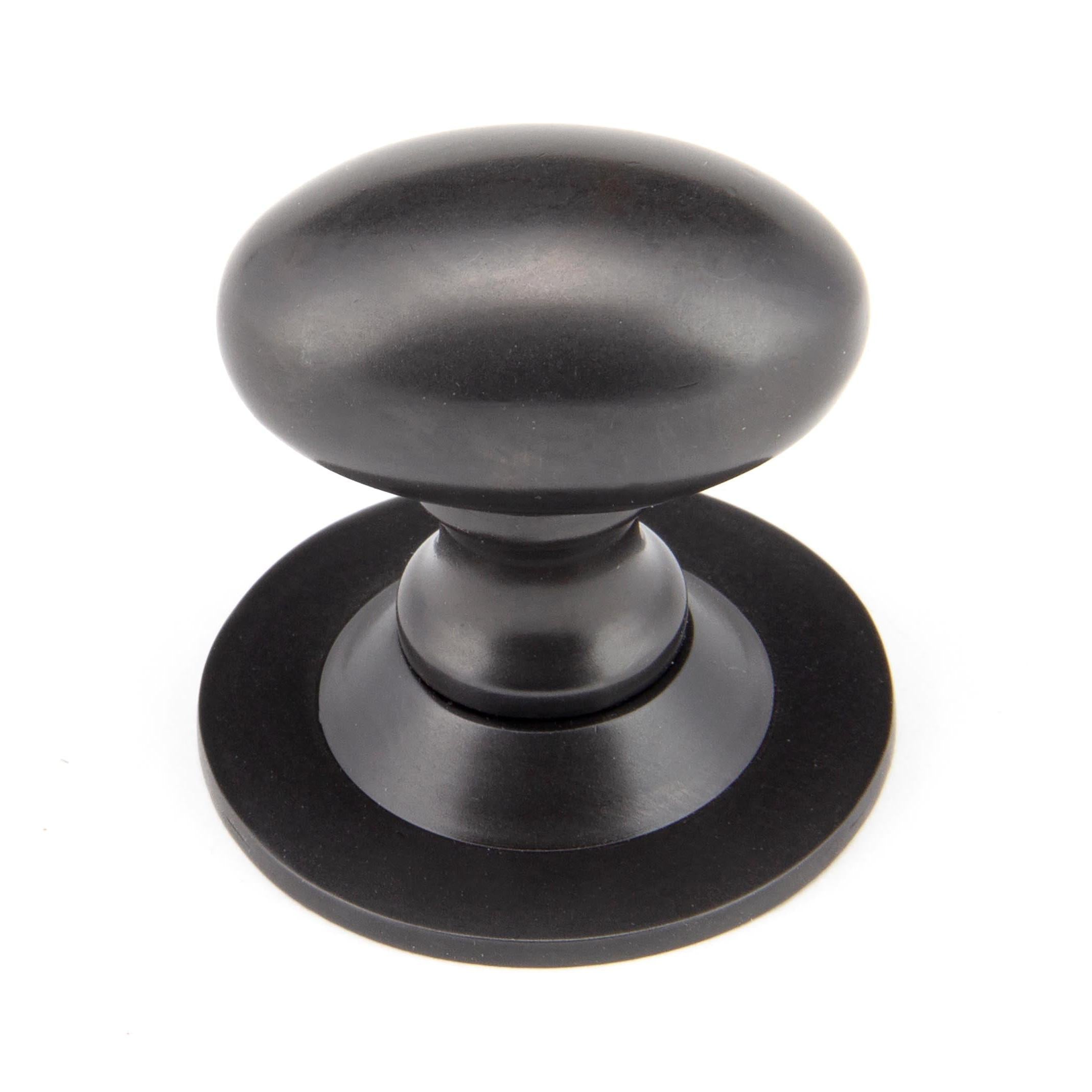 Aged Bronze Oval Cabinet Knob 33mm | From The Anvil - Cabinet Knobs - From The Anvil - Yester Home