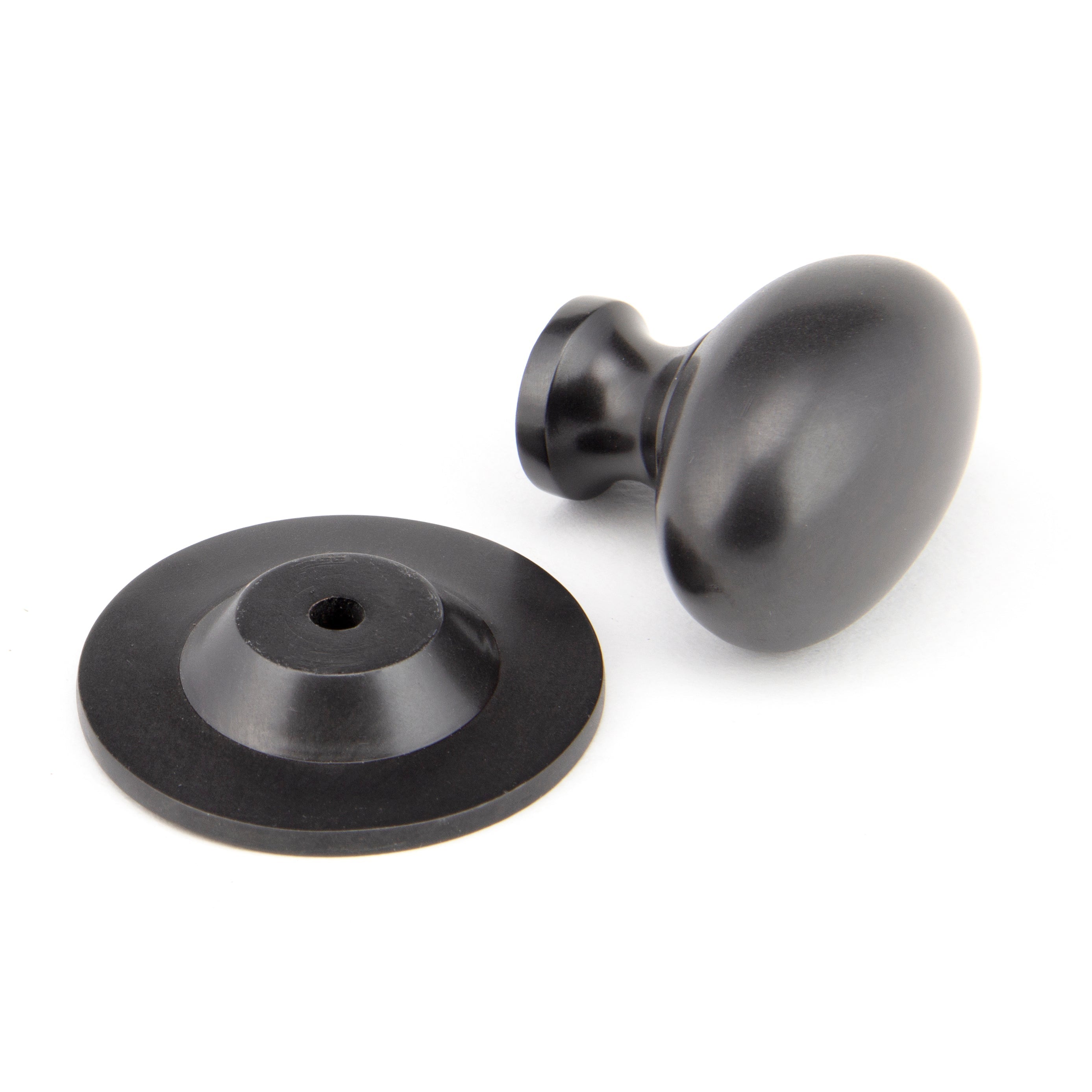 Aged Bronze Oval Cabinet Knob 40mm | From The Anvil-Cabinet Knobs-Yester Home
