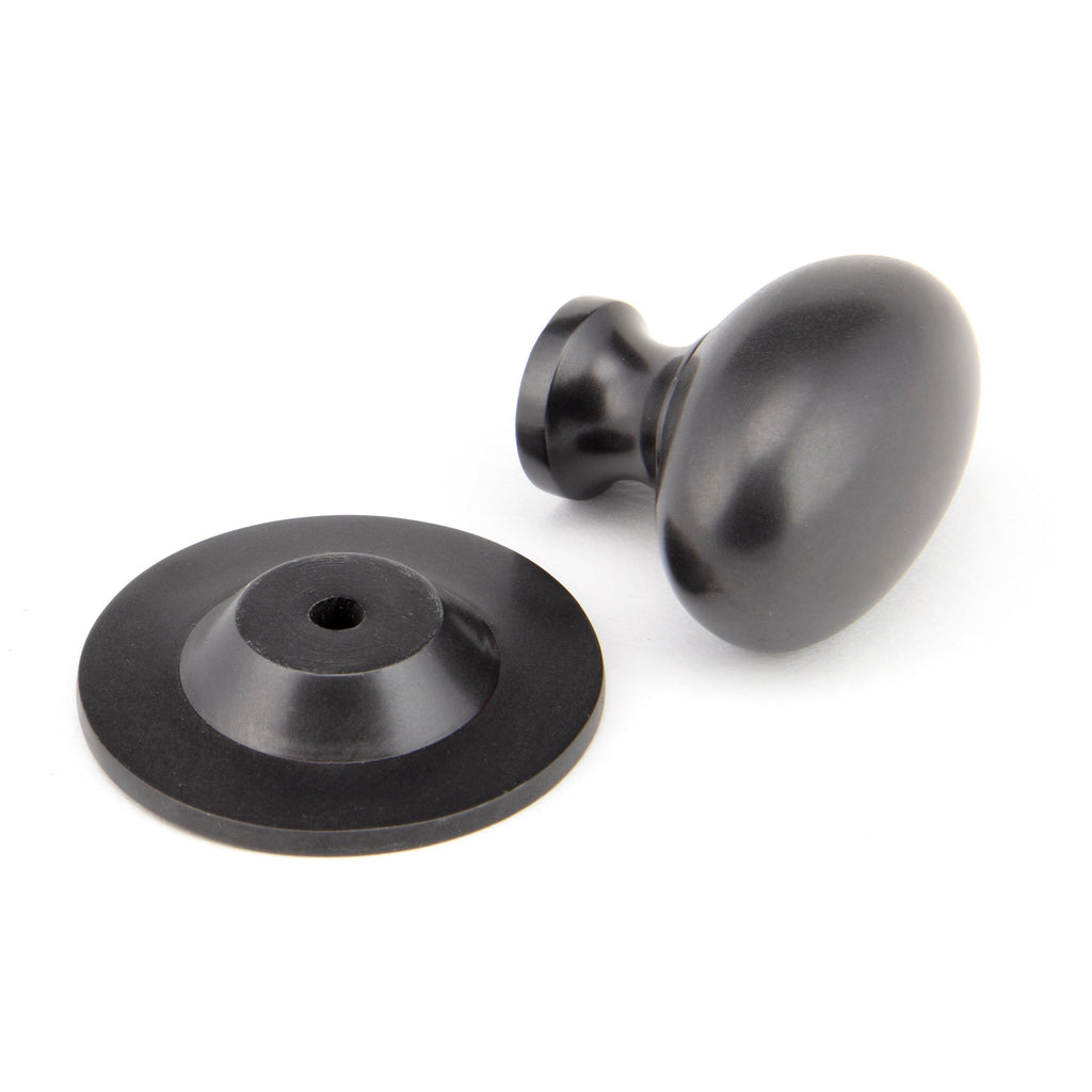 Aged Bronze Oval Cabinet Knob 40mm | From The Anvil