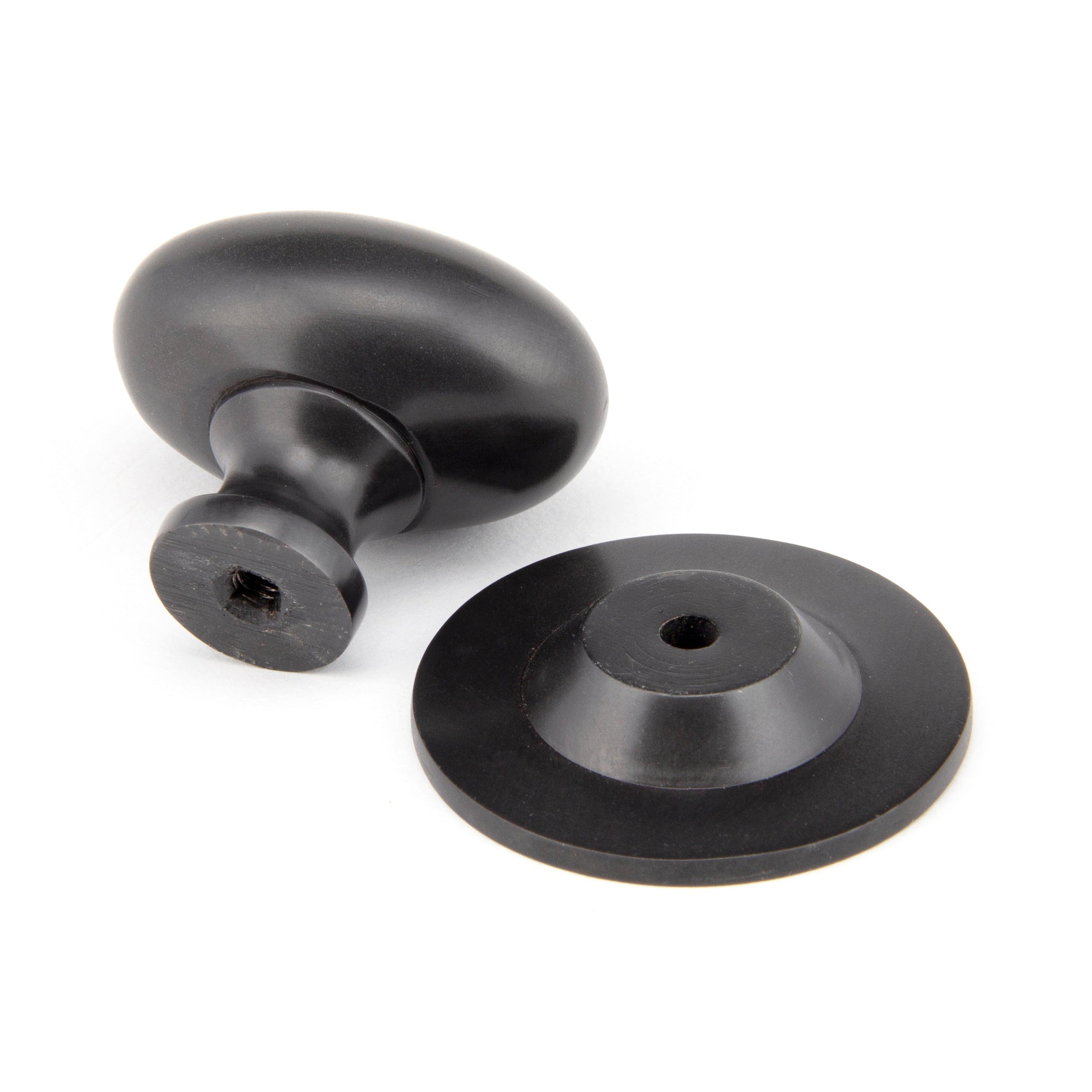 Aged Bronze Oval Cabinet Knob 40mm | From The Anvil-Cabinet Knobs-Yester Home