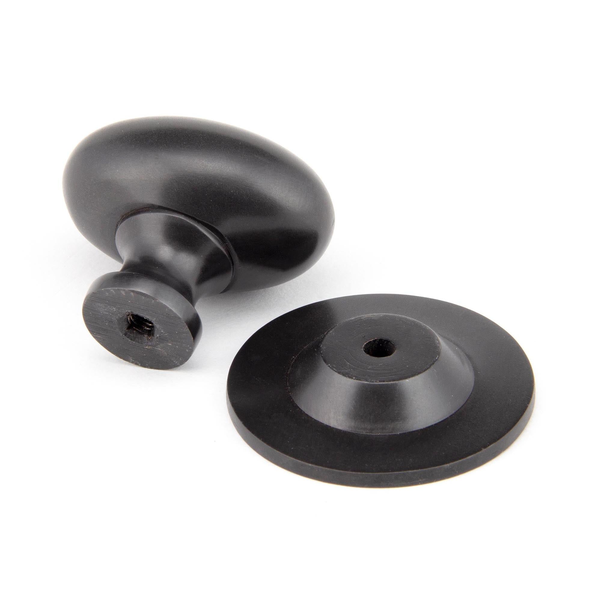 Aged Bronze Oval Cabinet Knob 40mm | From The Anvil - Cabinet Knobs - From The Anvil - Yester Home