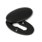 Aged Bronze Oval Escutcheon & Cover | From The Anvil - Escutcheons - From The Anvil - Yester Home