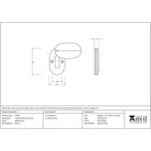 Aged Bronze Oval Escutcheon & Cover | From The Anvil - Escutcheons - From The Anvil - Yester Home