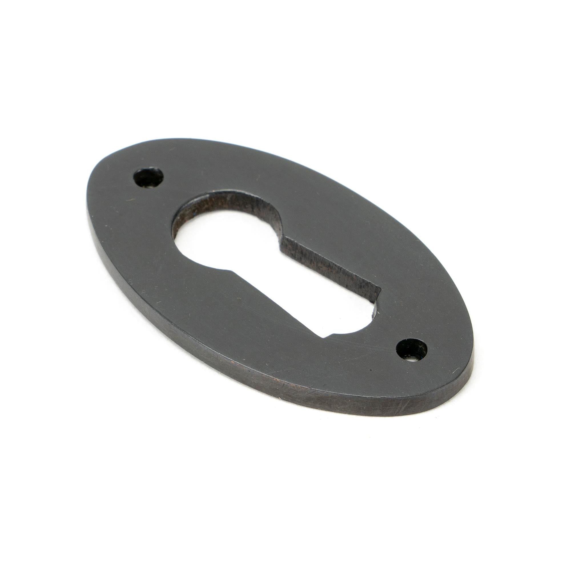 Aged Bronze Oval Escutcheon | From The Anvil - Escutcheons - From The Anvil - Yester Home