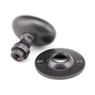 Aged Bronze Oval Mortice/Rim Knob Set | From The Anvil - Mortice Knobs - From The Anvil - Yester Home