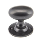 Aged Bronze Oval Mortice/Rim Knob Set | From The Anvil-Mortice Knobs-Yester Home