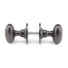 Aged Bronze Oval Mortice/Rim Knob Set | From The Anvil-Mortice Knobs-Yester Home