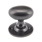 Aged Bronze Oval Mortice/Rim Knob Set | From The Anvil - Mortice Knobs - From The Anvil - Yester Home