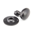 Aged Bronze Oval Mortice/Rim Knob Set | From The Anvil - Mortice Knobs - From The Anvil - Yester Home