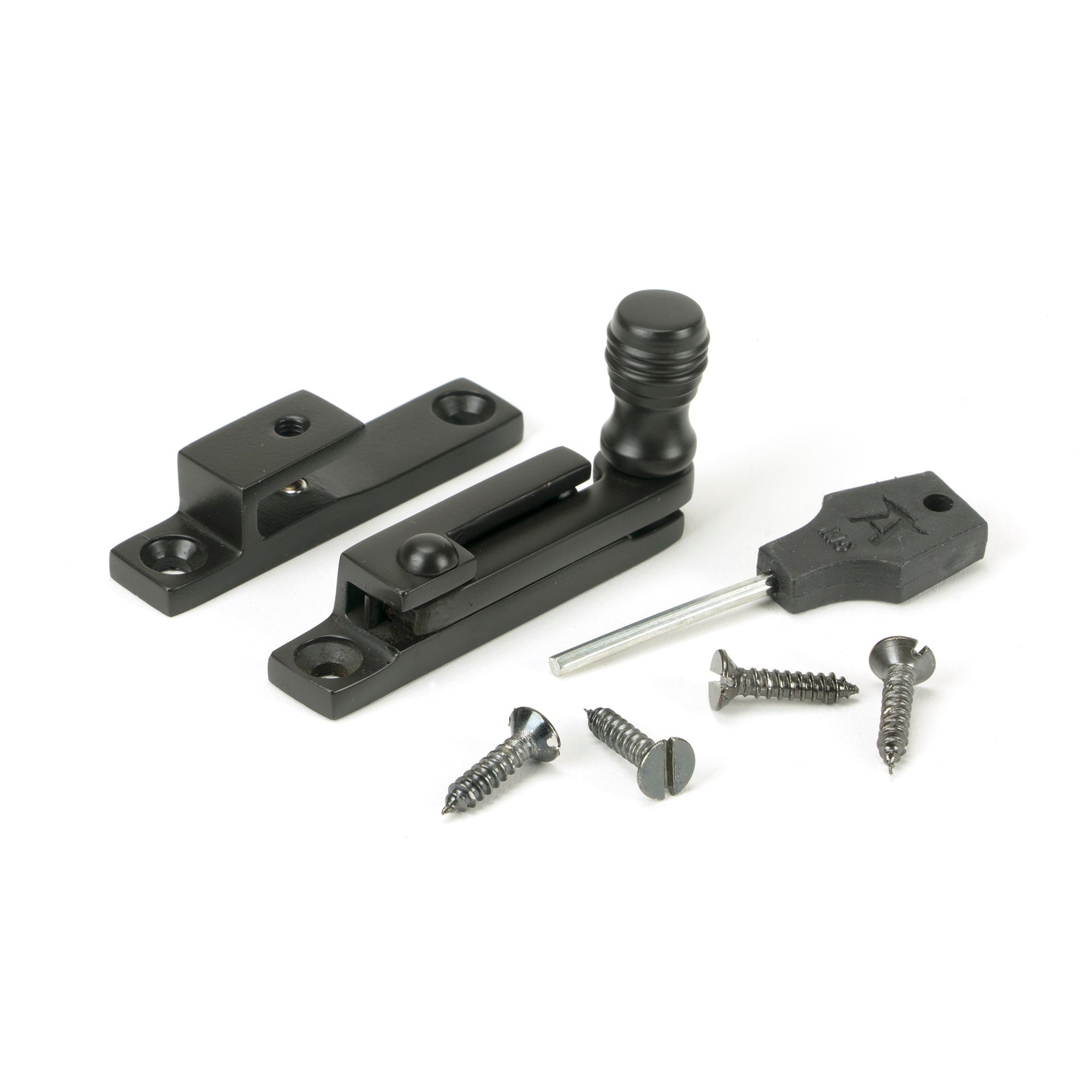 Aged Bronze Prestbury Quadrant Fastener - Narrow | From The Anvil-Quadrant Fasteners-Yester Home
