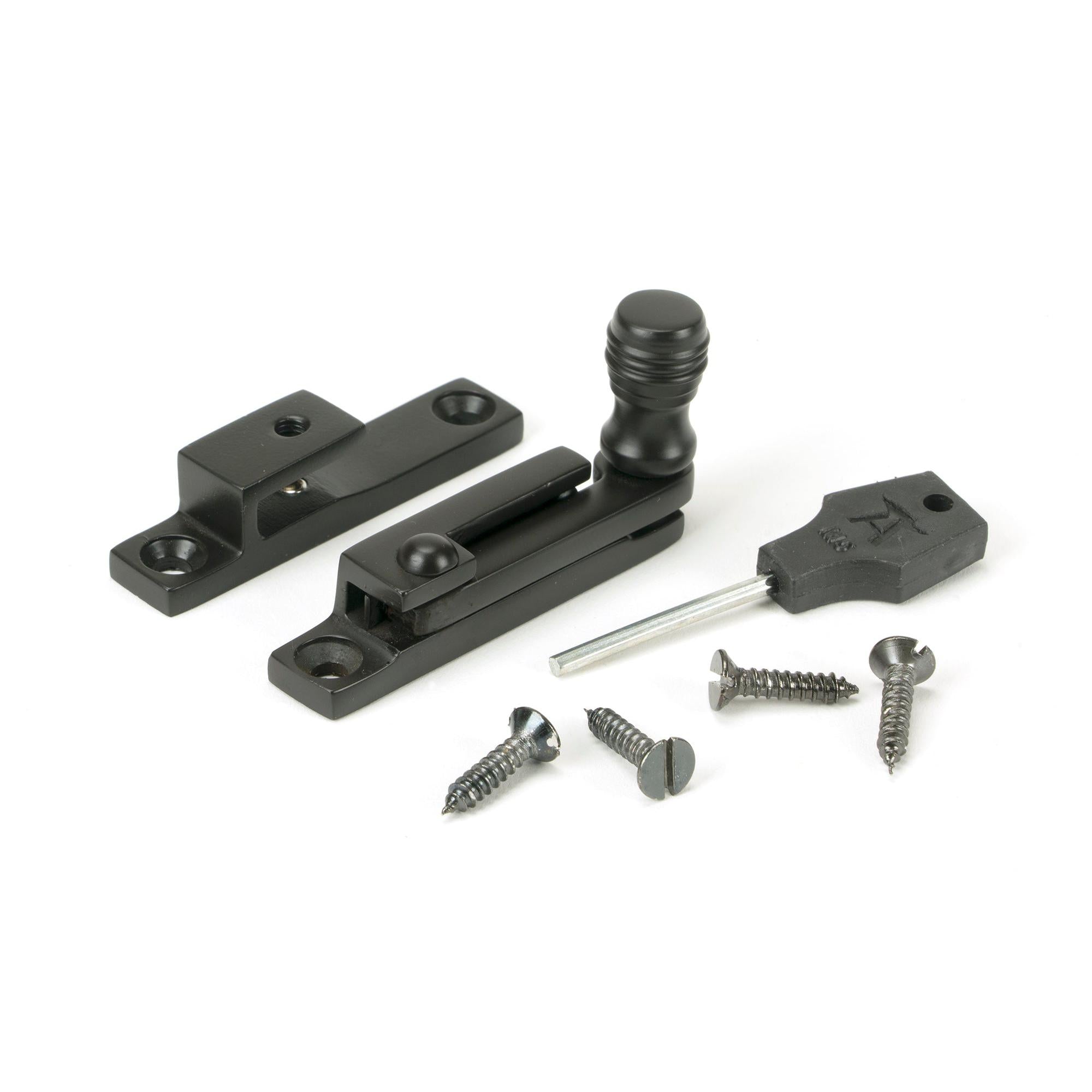 Aged Bronze Prestbury Quadrant Fastener - Narrow | From The Anvil - Quadrant Fasteners - From The Anvil - Yester Home
