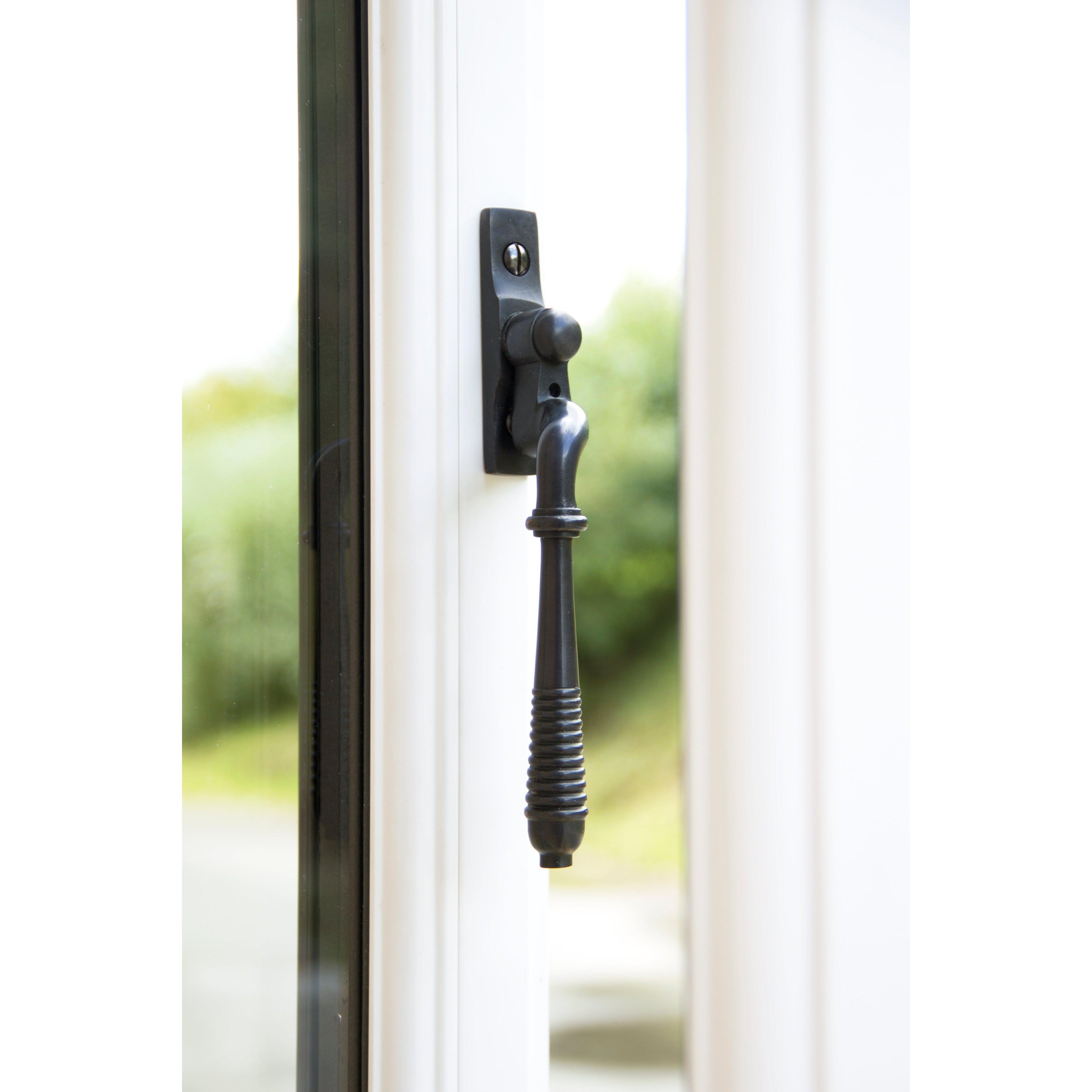 Aged Bronze Reeded Espag - LH | From The Anvil-Espag. Fasteners-Yester Home