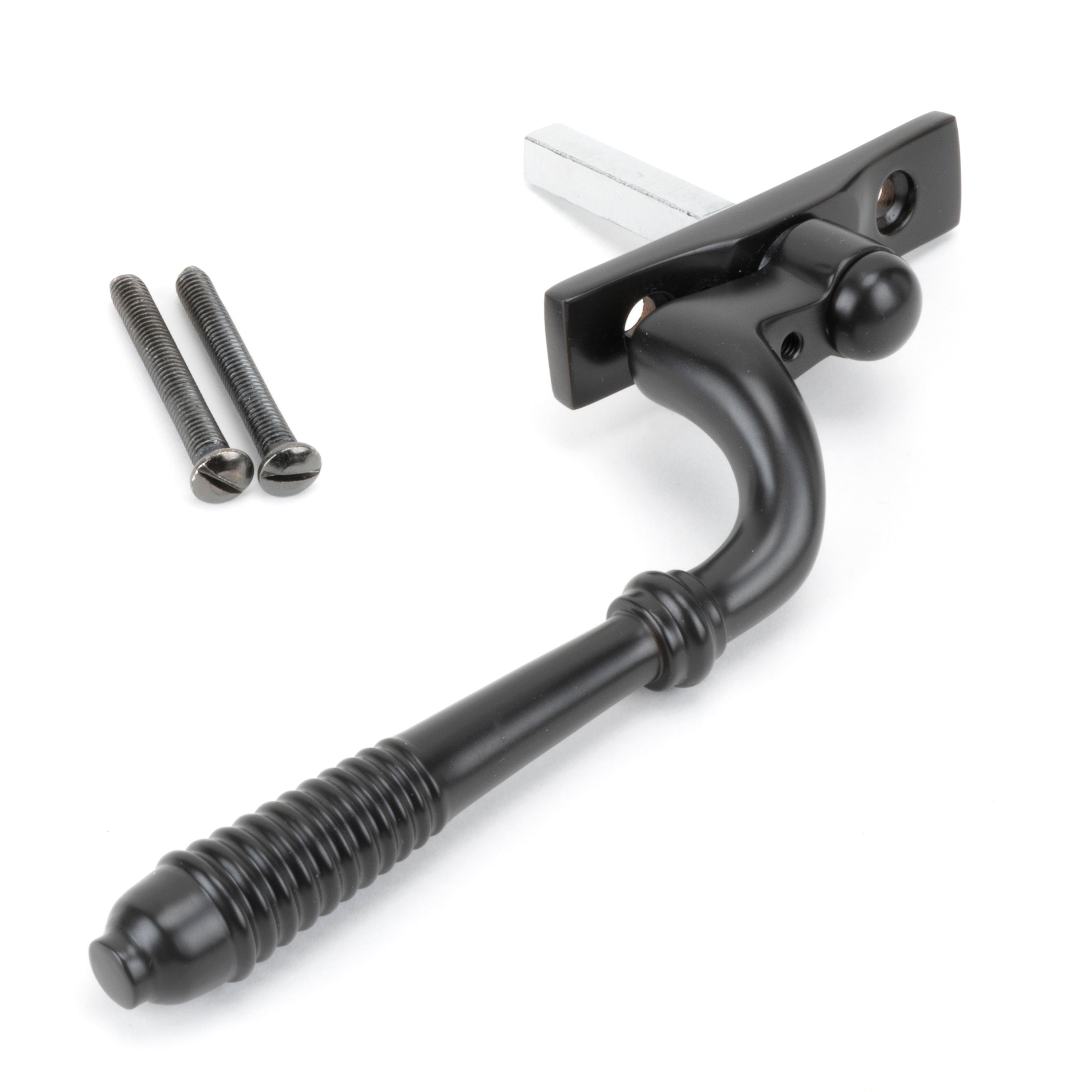 Aged Bronze Reeded Espag - RH | From The Anvil-Espag. Fasteners-Yester Home