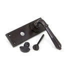 Aged Bronze Reeded Lever Bathroom Set | From The Anvil-Lever Bathroom-Yester Home