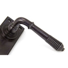 Aged Bronze Reeded Lever Bathroom Set | From The Anvil-Lever Bathroom-Yester Home