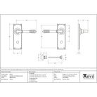 Aged Bronze Reeded Lever Bathroom Set | From The Anvil-Lever Bathroom-Yester Home