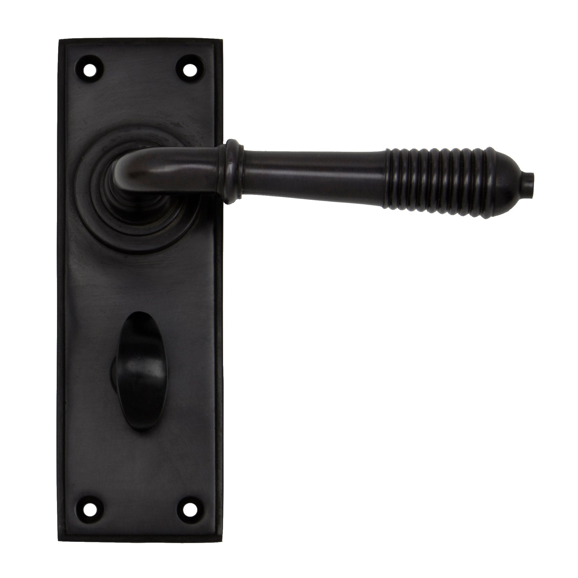 Aged Bronze Reeded Lever Bathroom Set | From The Anvil - Lever Bathroom - From The Anvil - Yester Home