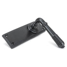 Aged Bronze Reeded Lever Latch Set | From The Anvil-Lever Latch-Yester Home
