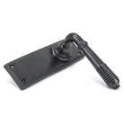 Aged Bronze Reeded Lever Latch Set | From The Anvil - Lever Latch - From The Anvil - Yester Home