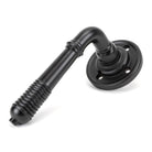 Aged Bronze Reeded Lever on Rose Set | From The Anvil - Lever on Rose - From The Anvil - Yester Home