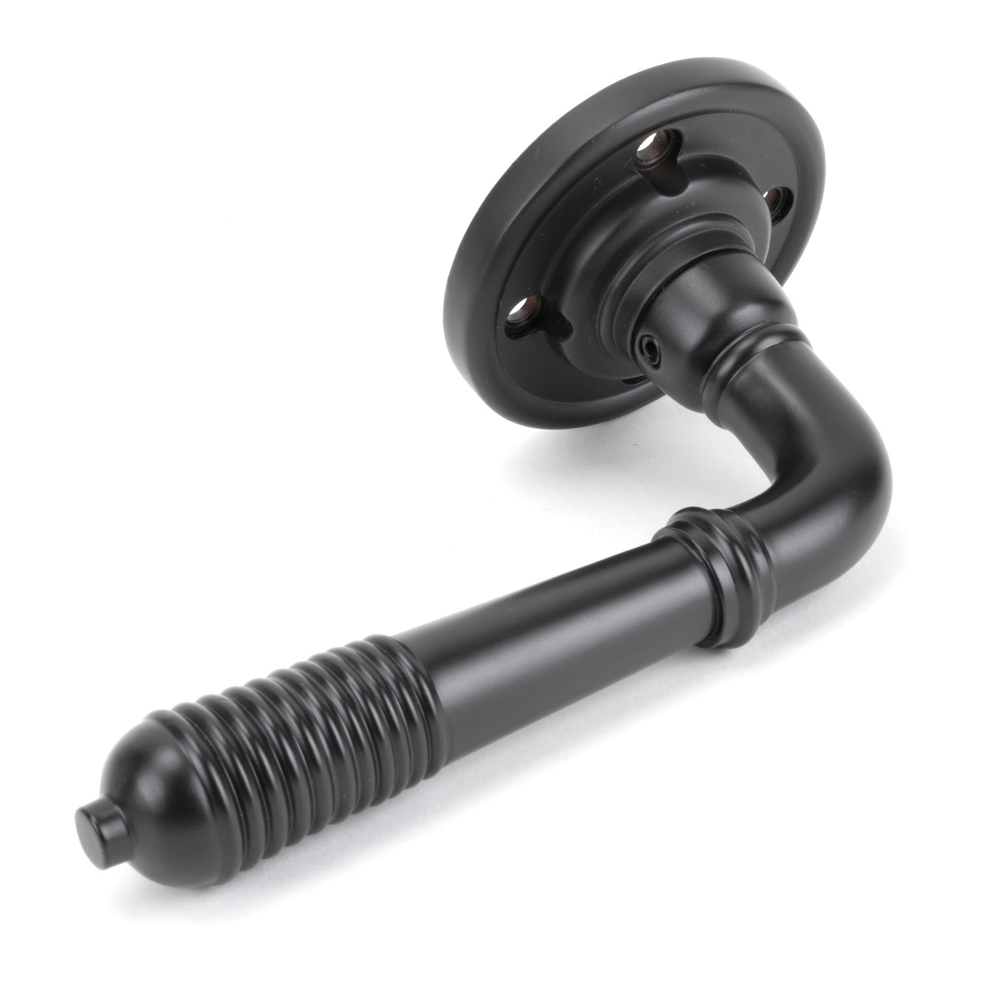 Aged Bronze Reeded Lever on Rose Set - Unsprung | From The Anvil - Lever on Rose - From The Anvil - Yester Home