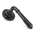 Aged Bronze Reeded Lever on Rose Set - Unsprung | From The Anvil-Lever on Rose-Yester Home