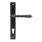 Aged Bronze Reeded Slimline Lever Espag. Lock Set | From The Anvil - Espagnolette - From The Anvil - Yester Home