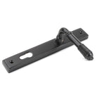 Aged Bronze Reeded Slimline Lever Espag. Lock Set | From The Anvil - Espagnolette - From The Anvil - Yester Home
