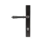 Aged Bronze Reeded Slimline Lever Espag. Lock Set | From The Anvil-Espagnolette-Yester Home