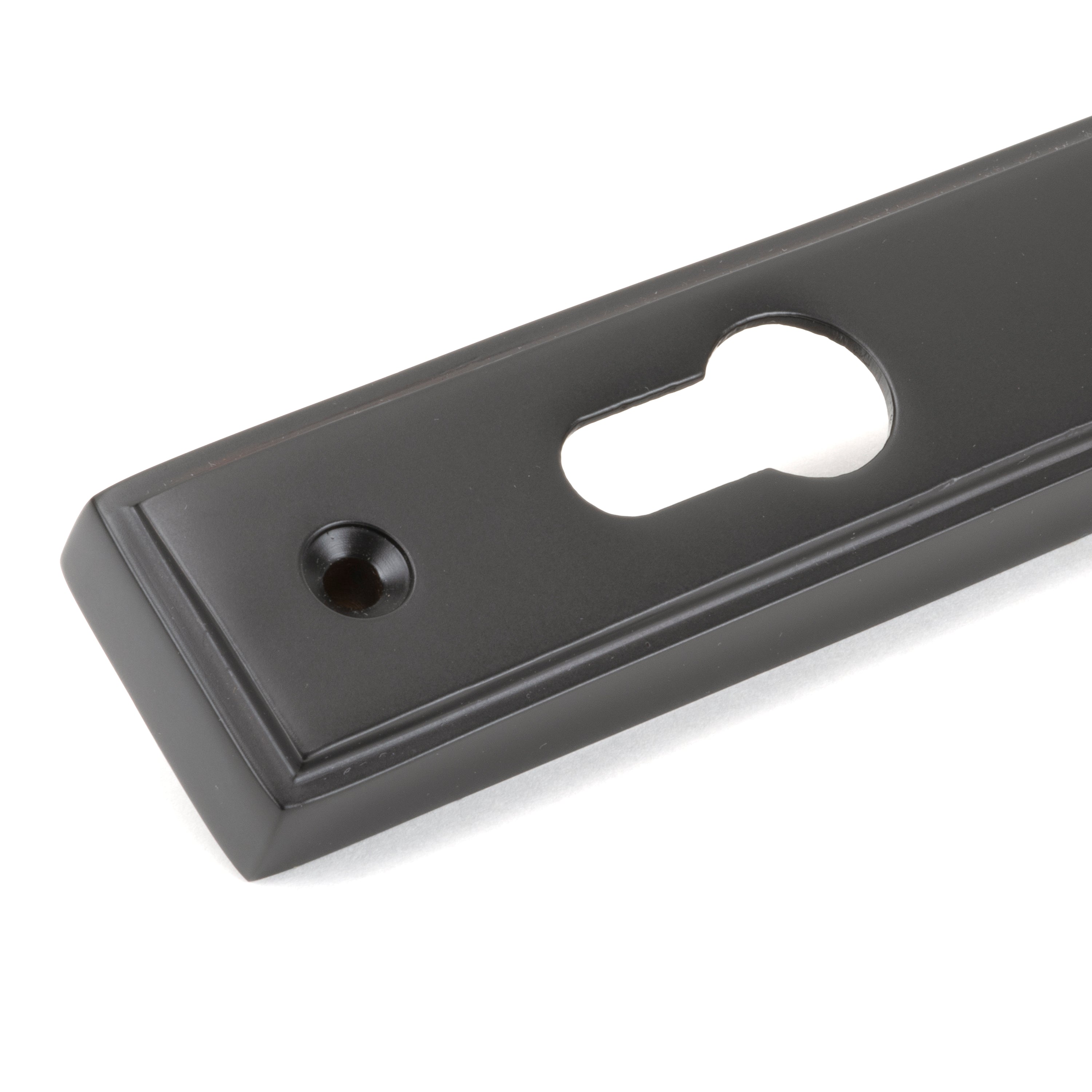 Aged Bronze Reeded Slimline Lever Espag. Lock Set | From The Anvil-Espagnolette-Yester Home